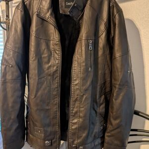 Men's Black Leather Jacket